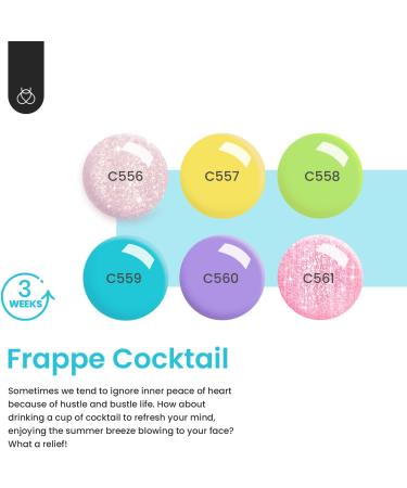 Beetles Gel Nail Kit with UV/LED Lamp - Frappe Cocktail Blue, 6 Colors, Salon-Quality Manicure Set - Buy Online on SooperMarket.com