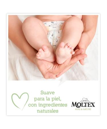Moltex Pure & Nature Ecological Diapers Size 1 (2-5 kg) - 88 Biodegradable Diapers for Eco-Friendly Baby Care - Buy Online on SooperMarket.com