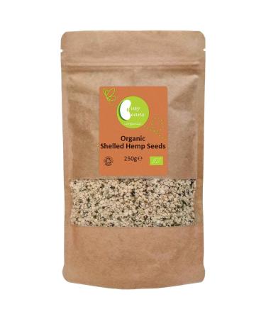 Organic Shelled Hemp Seeds - Certified Organic - by Busy Beans Organic (250g)