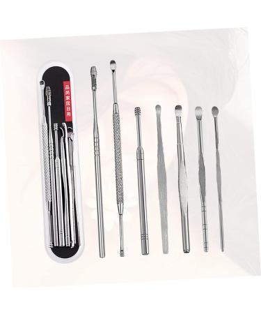 7pcs Stainless Steel Ear Cleaning Tool Set - Ear Pick & Cleaner Set for Nursing - Silver - Buy Online on SooperMarket.com
