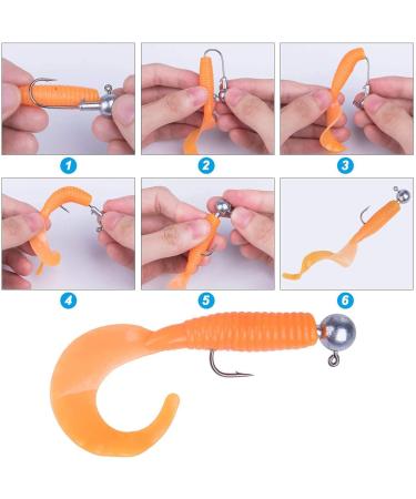 Goture 50-Piece Jig Head Fishing Hook Set - Sharp Rubber Fish Hooks for Carp & Jigs Multiple Weights Available - Buy Online on SooperMarket.com