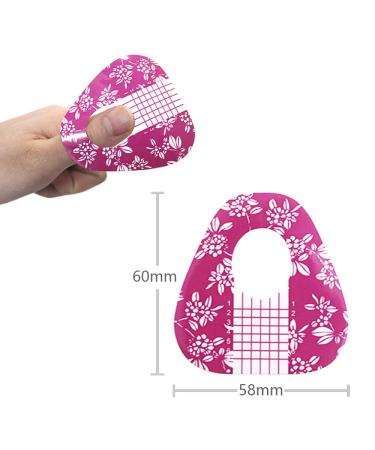 LAIION 200PCS Purple Acrylic Nail Forms | Horseshoe-Shape Extension Tips for Acrylic & Gel Nails - Buy Online on SooperMarket.com