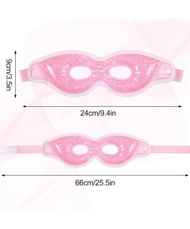 Heyu-Lotus Cooling Eye Mask - 2 Reusable Gel Masks for Dark Circles Swollen Eyes & Migraine Relief (Pink) - Buy Online on SooperMarket.com