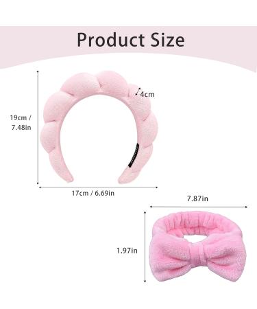 MOSNOW Headband for Women Spa Face Band Elastic Hair Bands for Make-up and Washing Cute Head Band For Skincar Yoga Face Washing Makeup Removal and Facial Mask - Buy Online on SooperMarket.com