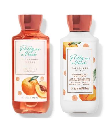 Bath and Body Works Pretty as a Peach Shower Gel and Body Lotion