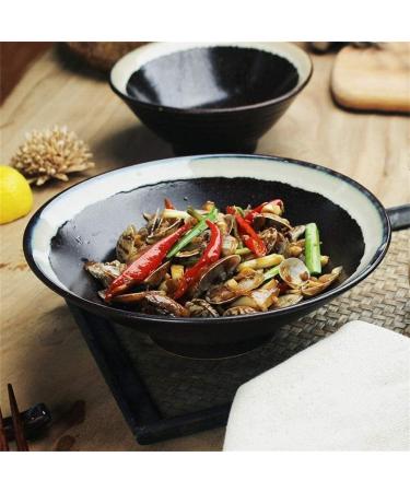 Accessories Kitchen Pantryware Multi Purpose/Salad Serveware Serving Bowls Mixing bowlLarge Soup Bowl Ramen Noodle Bowl Retro Fruit Salad Bowl Creative Ceramic Tableware Mixing Bowl Serving Bowl 9.1 inches - Buy Online on SooperMarket.com
