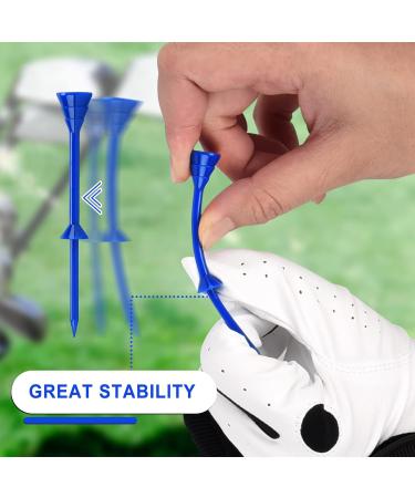 Big Crazy Golf Tees - 3 1/4 Inch Unbreakable Plastic Tees (50 Count) - Reduce Friction & Side Spin - Colored Tees for Improved Performance - Buy Online on SooperMarket.com