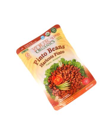Jyoti Your Organics Pinto Beans - 60 oz (6 x 10 oz) - All Natural, Gluten Free, Vegan - Product of USA - BPA Free, NON-GMO, Low Salt - Buy Online on SooperMarket.com