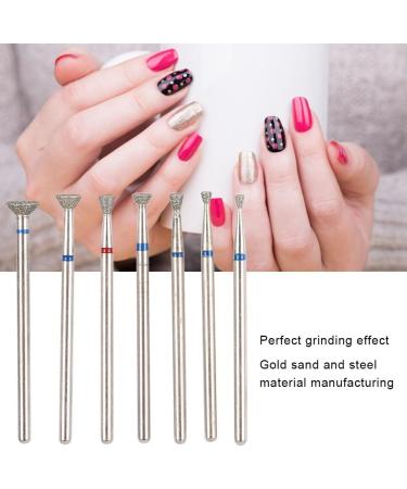 Nail Drill Bits High Efficiency Good Stability Manicure Grinding Tips Diamond Sand Wear Resistant for Nail Art Salon(NO.03) - Buy Online on SooperMarket.com