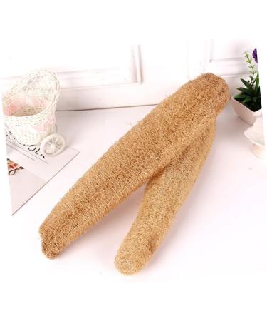 Exfoliating Loofah Bath Towel & Back Scrubber - Premium Bath Sponge for Smooth Skin | Beige - Buy Online on SooperMarket.com