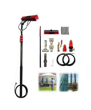 36FT/10.8m Water Fed Pole & Backpack/Window Cleaning Telescopic Brush/Extendable Window Washer conservatory roof cleaner water fed pole Photovoltaic Panel Cleaning 35cm Brush Head 12M/39FT