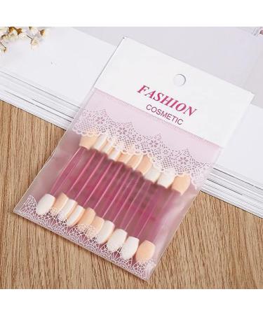 Dajidafu 10 Pieces Brush Double Sided Sponge Tipped Applying Eye Shadow Make Up DIY Salon Beginner Applicators Color Random - Buy Online on SooperMarket.com