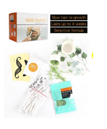 Chseo Original Nose Wax Kit - 20 Wax Sticks for Men & Women | Hair Removal Mustache Protectors User Manual | #61 Nose Hair Wax Kit - Buy Online on SooperMarket.com
