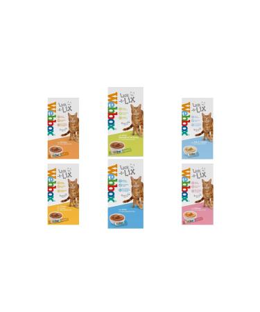 WUNDAPETS *NEW* 6 X MIXED VARIETY PACK WEBBOX DELIGHT LICK-E-LICKS CAT KITTEN TREAT SNACK