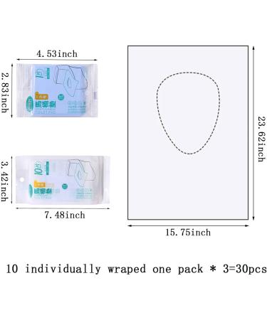 30 Disposable Toilet Seat Covers | Individually Wrapped | Waterproof | Travel, Pregnant, Kids, Toddler Potty Training | Large Size 16x24 Inch - Buy Online on SooperMarket.com