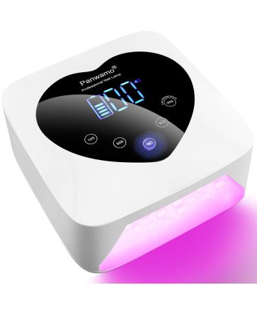Rechargeable UV LED Nail Lamp 72W Cordless UV Light for Nails with Removable Bottom Professional Curing Lamp for Gel Nails with 30 Beads 5 Timer Setting Nail Light and LED Touch Screen Gel Nail Dryer