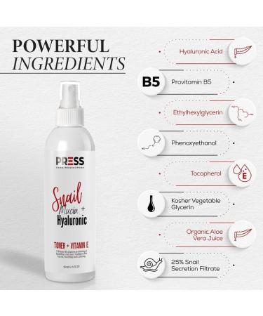 PRSS Snail Mucin + Hyaluronic Hydrating Toner 6 oz | Nourishing Skincare for All Skin Types - International Shipping Available - Buy Online on SooperMarket.com