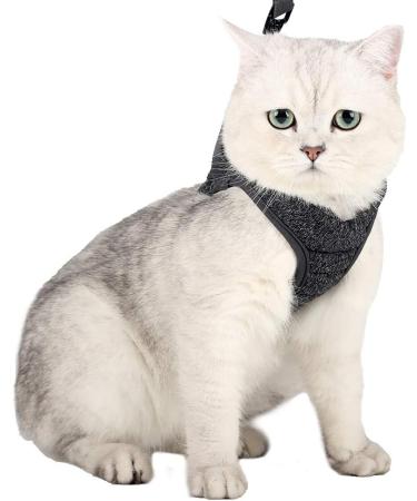 Ultra-Light Adjustable Cat Dishes & Escape Protection Vest for Kittens Soft Padded Running Jacket (1 Pack) - Gray - Buy Online on SooperMarket.com