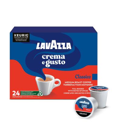 Lavazza Crema e Gusto Medium Roast K-Cup Coffee Pods 24 Count For Keurig Coffee Makers Qualit Rossa 24 count (Pack of 1)