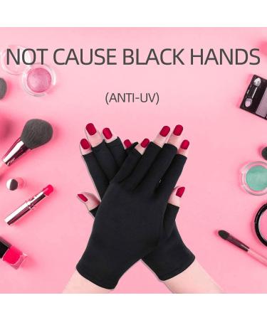 RedFlow UV LED Nail Lamp - Pink Polycarbonate Large Size with Palm Print & UV Protection Gloves | Perfect for International Shipping - Buy Online on SooperMarket.com