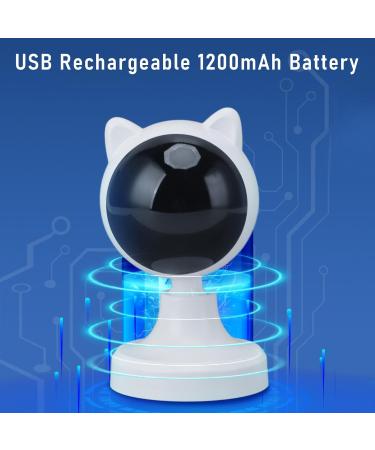 Cat Toy Interactive Automatic USB Motion Activated Laser Toy for Indoor Cats Dogs Kitten Kitty Fast and Slow Pattern 1200mAh Battery Silent Pet Laser Pointer Toy - Buy Online on SooperMarket.com