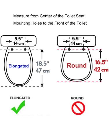 Hibbent Premium One Click Elongated Toilet Seat with Cover - Easy Installation, Quick-Release, Soft Closed - Stable Hinge Design - 18.5'' White Color - Buy Online on SooperMarket.com