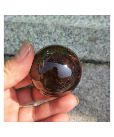 Natural Crystal Rough Ornament 1pc Natural Ball Clear Smoky Quartz Crystal Sphere 40-50MM for Fengshui Decoration Gift Decoration 1pc 40mm