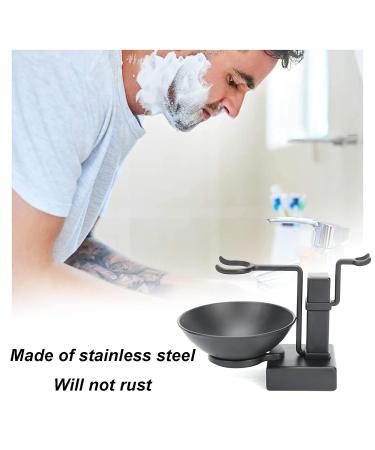 Buy Ankroyu Razor Brush Set - Stainless Steel Grooming Kit for Men | Complete Shaving Set with Soap Dish & Brush Holder - Premium Quality International Shipping - Buy Online on SooperMarket.com