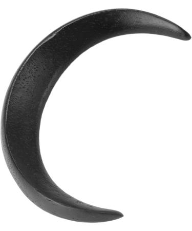 Moon Hairpin Exquisite Small Size Decorative Moon Hair Fork for Daily Travel (Black) - Buy Online on SooperMarket.com