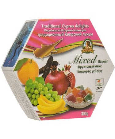 Traditional Cyprus/Greek Loukoumi Delight Sweets 300g- Select from Mixed Flavour (Mix Flavour Banana)