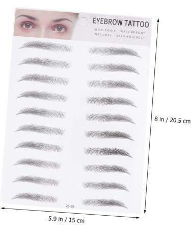Hemoton 2pcs 3d Eyebrow Stickers Artificial Eyebrow Imitation Eyebrow - Buy Online on SooperMarket.com