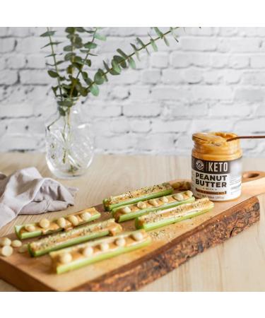 Keto Peanut Butter with Macadamia Nuts and MCT Oil 10oz - Low Carb Nut Butter Spread Fat Bomb Snack - Buy Online on SooperMarket.com