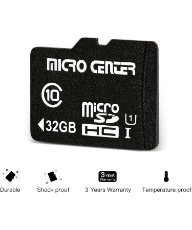 Micro Center 32GB Class 10 Micro SDHC Flash Memory Card with Adapter - 5 Pack for Mobile Devices, Phones, Tablets, Drones, Full HD Video - 80MB/s UHS-I, C10, U1 - Buy Online on SooperMarket.com