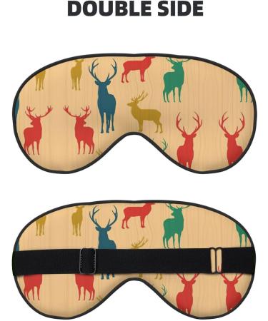 SSIMOO Deer Show Soft Sleep Eye Mask - Breathable Black Eye Patch for Travel & Relaxation | Perfect Gift for Women - Buy Online on SooperMarket.com