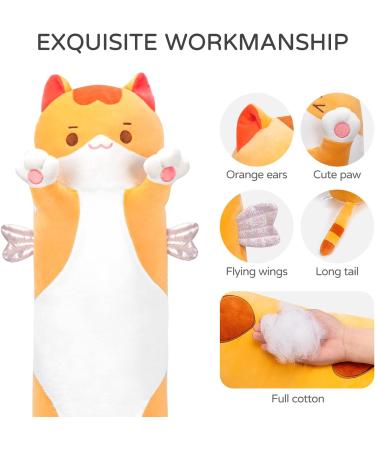 Mewaii 50cm Brown Cat Plush Pillow - Soft Animal Toy for Kids | Perfect Gift | International Shipping Available - Buy Online on SooperMarket.com
