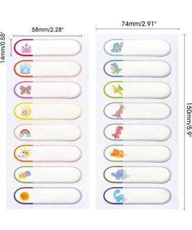 Waterproof Baby Bottle Labels for Daycare - 80PCS School Name Stickers | Personalized, Self-Laminating, Dishwasher Safe | Toddler Name Tags for Sippy Cup - B-80 Pcs - Buy Online on SooperMarket.com