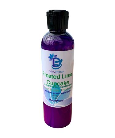 Frosted Lime Cupcake Scented Leave In Hair Conditioner with Hair Growth Ingredients All In One Diva Stuff