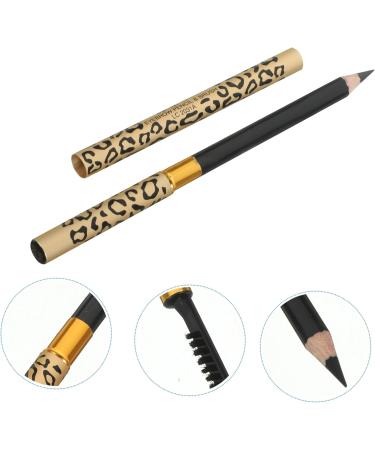 BELLIFFY 2pcs Eyebrow Pencil Brush Gel Black Eyebrow Pencil and Brush Black Eyeliner Pen Puff Eyebrown 1 count (Pack of 1) Black - Buy Online on SooperMarket.com