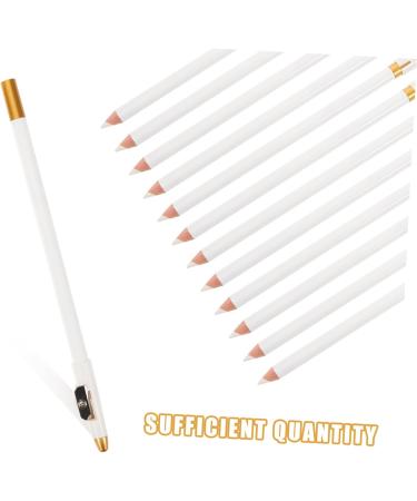 Mikinona 12pcs Eyebrow Pencil Sharpener Eyebrow Pencils Brow Pencil for Makeup Women Brow Pencil White Wooden - Buy Online on SooperMarket.com