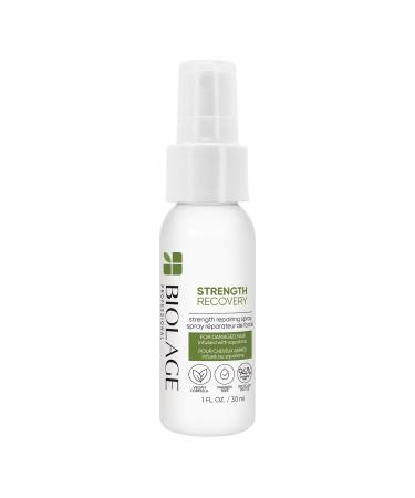 Biolage Strength Recovery Leave-In Conditioner Spray - Repairing Heat Protectant & Detangler Strengthens & Prevents Damage For Damaged & Sensitized Hair 1 Fl Oz (Pack of 1)
