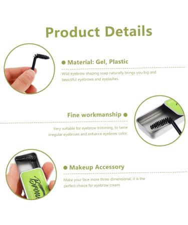 CANIGHT 3 Sets Natural Mascara Brow Shaping Soap Makeup Accessory Eyebrow Styling Soap Gel Texture - Buy Online on SooperMarket.com