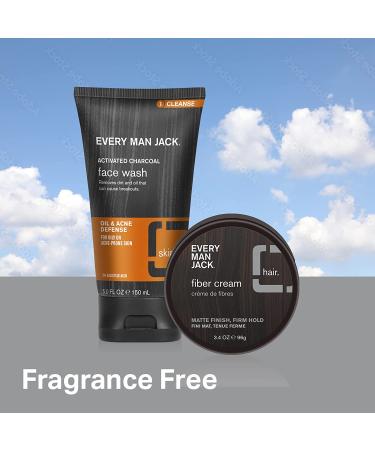 Every Man Jack Activated Charcoal Oil and Acne Defense Face Wash for Men - 5 oz Twin Pack with Salicylic Acid and Coconut Oil - Prevent Breakouts and Deeply Cleanse Pores - Buy Online on SooperMarket.com