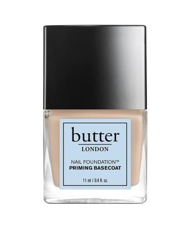 butter LONDON Nail Foundation Priming Base Coat  Prevents nail stains  Supports healthy nail growth  Horsetail Extract  Cruelty-Free  Gluten Free