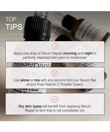 Dr Sebagh Serum Repair Hyaluronic Acid - Hydrating & Anti-Aging Face Serum for Glowing Skin - 1.07 fl oz - Buy Online on SooperMarket.com