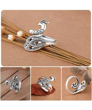 Adjustable Knitting Loop Set | Peacock Open Finger Ring | Faster Knitting Accessories - Buy Online on SooperMarket.com