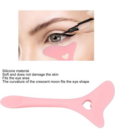 Eyebrow Pencil Stencil Resusable Silicone Eyeliner Tool Multifunctional Tail Spoon Flexible Eyeliners Template for Makeup(Pink) - Buy Online on SooperMarket.com