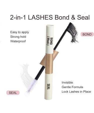 3D Fake Lashes Set - Individual False Eyelashes with Eyelash Glue and Tweezers for Beginners Reusable - Buy Online on SooperMarket.com