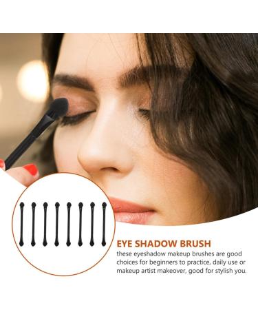 BELLIFFY 25 Pcs Dual Ended Makeup Brush Black Makeup Plastic Eyeshadow Sponge Brush - Buy Online on SooperMarket.com