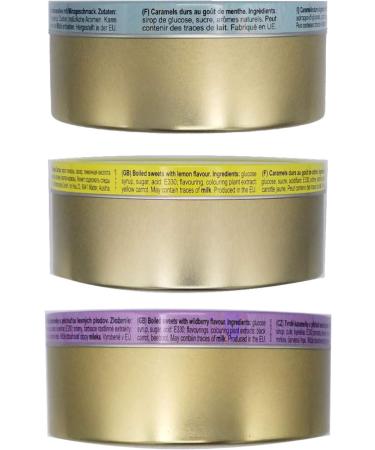 Woogie Fine Drops Hard Candy Tin - Lemon Mint and Wild Berries Flavours 200 g - Pack of 3 Fruit Candy Tin Cans - Buy Online on SooperMarket.com