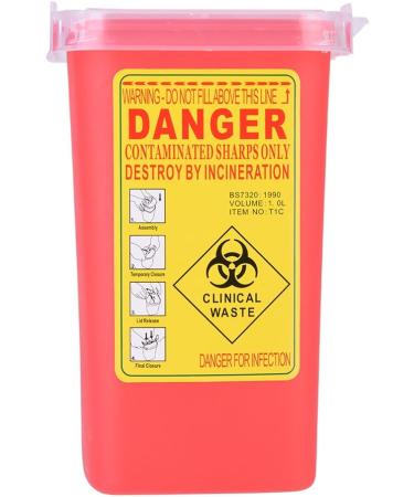 Light & Clear Tattoo Sharps Container - Needle & Syringe Disposal - Buy Online on SooperMarket.com